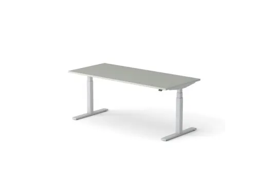 Elektrisch ihv bureau HxBxD 640-1300x1800x800mm blad grijs