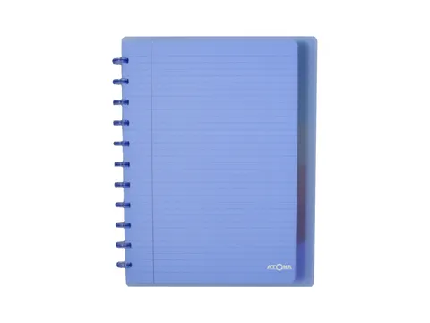 Schrift Atoma A4+ ruit 5x5mm 120blz 90gr PP transparant assorti