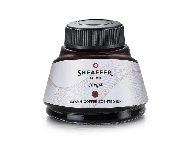 Inktpotje Sheaffer bruin inkt met koffiegeur 50ml