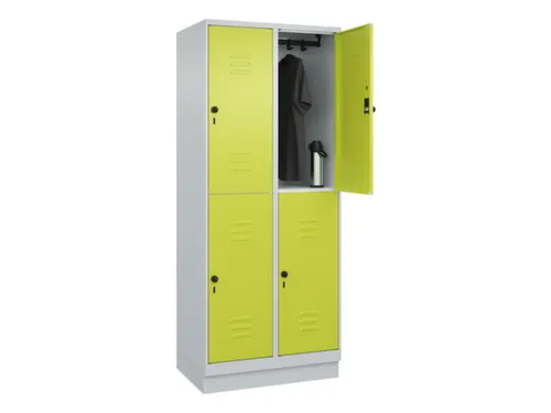 dubbeldekse locker,HxBxD 1950x800x500mm,2x2vak.,vak B 400mm