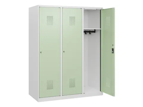 schoollocker,HxBxD 1530x1200x500mm,3vak,vak B 400mm,cil.-slot