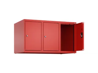 opzetkast,v. locker,3vak.,vak B 300mm,HxBxD 500x900x500mm,cilinderslot - 1