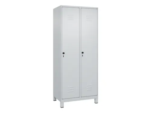 locker,HxBxD 1950x800x500mm,2vak,vak B 400mm,draaigrendel,voeten