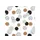 Toonbankrol Kangaro papier dots wit 80 grams 50 cm breed 200 meter