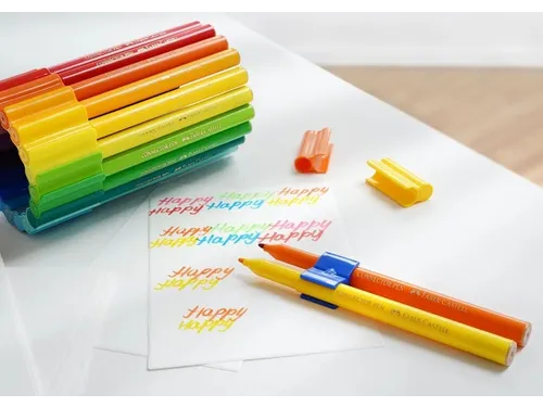 Kleurstiften Faber-Castell Connector assorti koffer à 60 stuks
