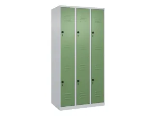 dubbeldekse locker,HxBxD 1850x900x500mm,3x2vak.,vak B 300mm - 1