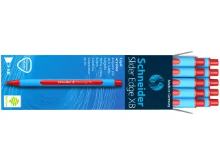 Balpen Schneider Slider Edge extra breed rood - 4