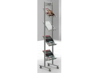 Folderrek Voor 4xa4 4 Acrylglas Houders 1600x300x350mm Staal - 4