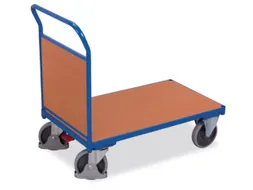 Platformwagen 500kg Laadvlak 1230x800mm 1 Kopwand Ral 5010 Beuken
