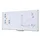 Whiteboard 100x200cm Economy Magneethoudend Staal