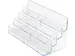 Porte-Cartes de visite 2x 4 Compartiments Transparent