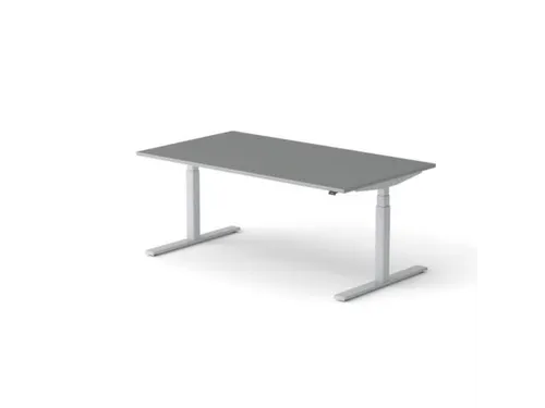 Elektrisch ihv bureau,HxBxD 650-1310x1800x1000mm,blad donkergrijs