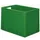 Euronorm Stapelkrat 420x600x400mm 80l Wanden/Bodem Gesloten Groen