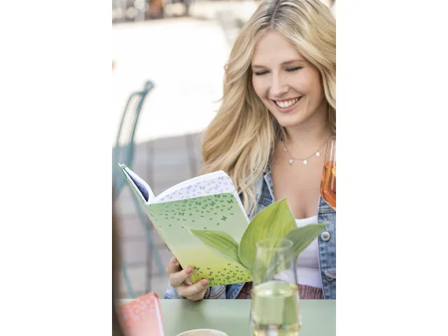 Carnet Jolie Butterfly Confetti Lime Hardcover 203x135x16 mm
