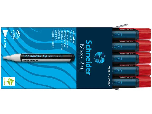 Lakmarker Schneider Maxx 270 1-3mm Rood