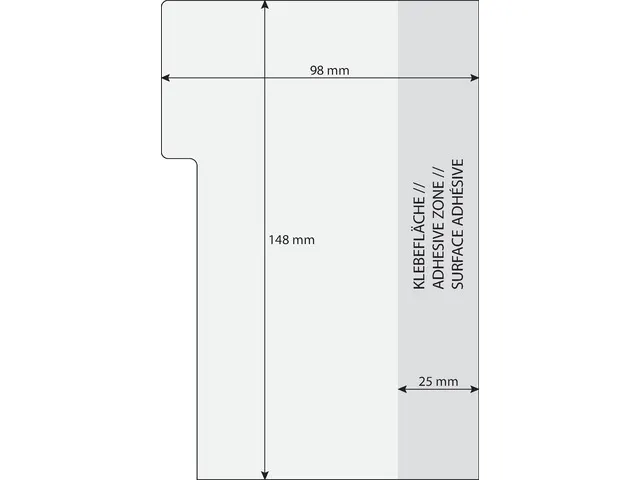 Tabmarker notes Sigel 98x148mm 3 kleuren 42 sheets