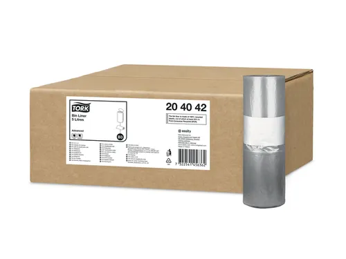 Afvalzak Tork 204042 B3 Advanced 33x40cm 5 Liter transparant