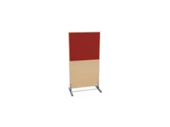 scheidingswand,HxB 1545x800mm,NE-esdoorn,BN4011-rood