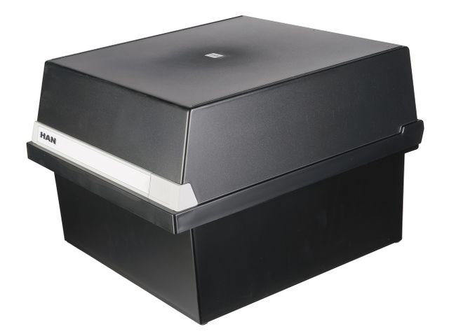 HAN 954-13 Karteikasten A4 quer, für 1300 Karten, 2 Stützplatten m HAN 954-13 Karteikasten A4 quer, für 1300 Karten, 2 Stützplatten m