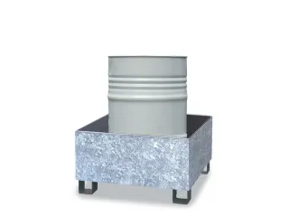 Opvangbak Staal Bxdxh 810X820X450Mm Voor 1X200L Vat Verzinkt - 1