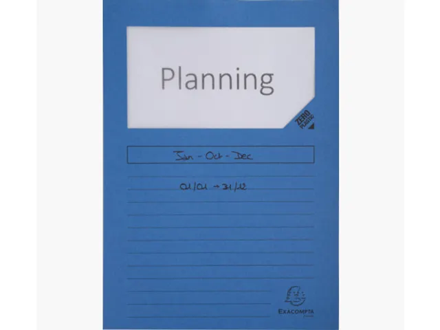 Venstermap Exacompta Forever L-map 120gr karton Donkerblauw