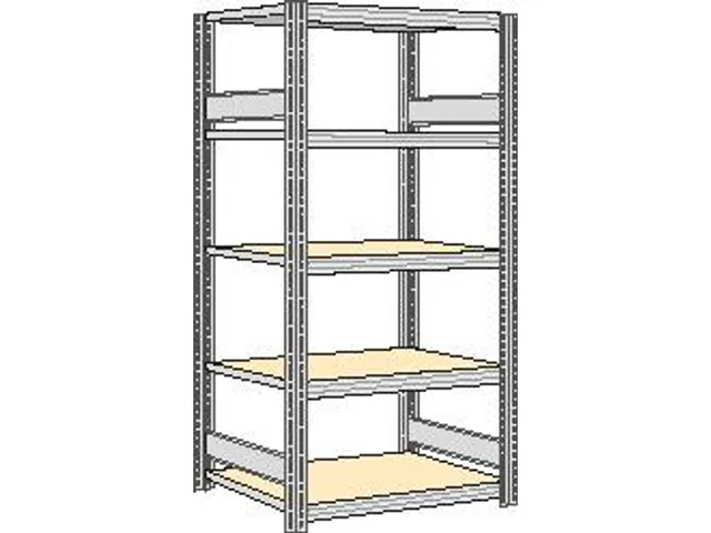 magazijnstelling,grondveld,HxBxD 2000x1061x626mm,vakl. 250kg