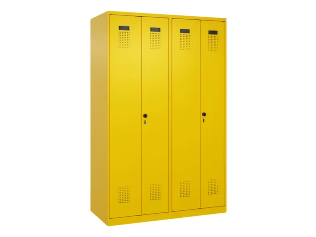 locker voor scheiding van kleding,HxBxD 1850x1200x500mm,4vak