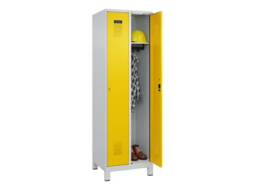locker,HxBxD 1950x600x500mm,2vak,vak B 300mm,cil.-slot,voeten