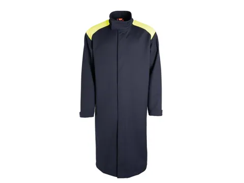 Tranemo 5193 werkjas, geel/marineblauw, maat S, per stuk