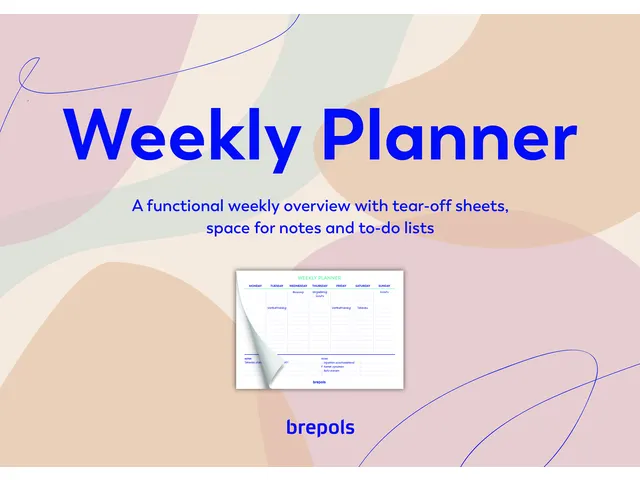 Planner Brepols Weekly planner A4 7d/1p Assorti