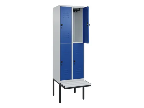 Dubbeldekse dekenkist,HxBxD 2120x600x815mm,2x2vak.,vak B 300mm