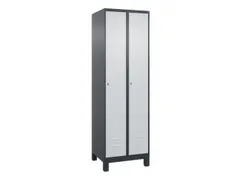 locker,HxBxD 1950x600x500mm,2vak,vak B 300mm,cil.-slot,voeten