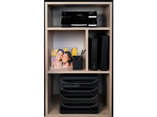Brievenbak COMBO MIDI zwart glossy