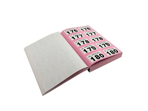 Nummerblok 1-1000 assorti 6 stuks