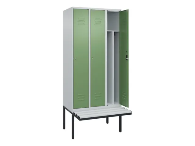 locker voor scheiding van kleding,HxBxD 2120x900x815mm,3vak