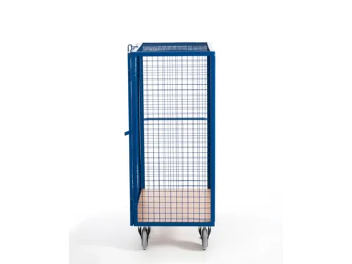 kastwagen,draagverm. 600kg,laadvl. LxB 980x700mm,houtplaat,3gaaswanden