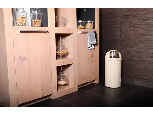 Afvalbak Pushcan 40 Liter Creme