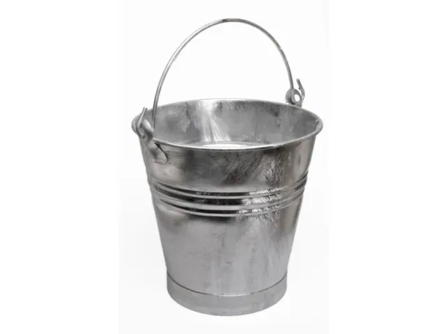 emmer,HxØ 315x310mm,14l,plaatstaal vuurverzinkt,m. voet van bandijzer