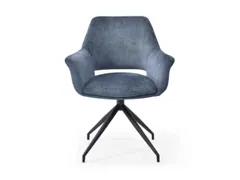 Bezoekersstoel,Stervoetonderstel Ronde Buis Zwart,M. Armleuningen