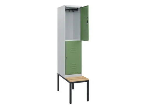 Dubbeldekse dekenkist,HxBxD 1950x400x815mm,1x2vak.,vak B 400mm