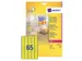 Etiket Avery L7651 Y-100 38.1x21.2mm Neon Geel 6500 Stuks