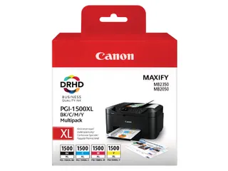 Canon PGI-1500XL HC Inktcartridge Zwart + 3 Kleuren - 1