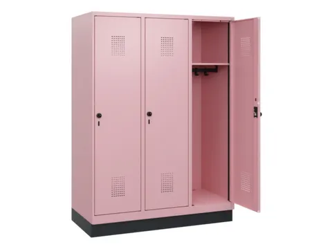schoollocker,HxBxD 1630x1200x500mm,3vak,vak B 400mm,draaigrendel
