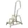 Montagetrap Aluminium H0 6m 3treden Platform Treden Traanplaat Leuning