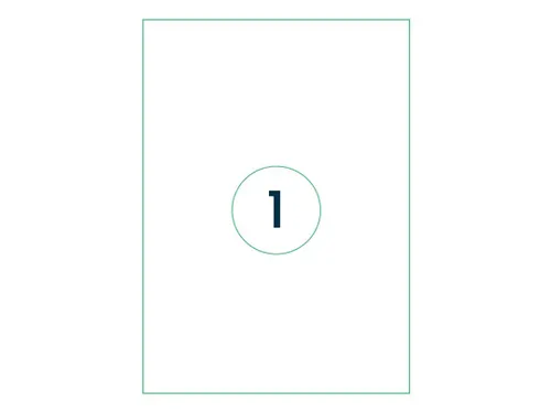 A4 Etiket 210x297mm 1000 Stuks 1000 Vel