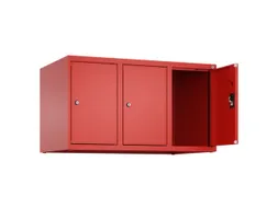 opzetkast,v. locker,3vak.,vak B 300mm,HxBxD 500x900x500mm,cilinderslot