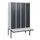 locker met bank,HxBxD 1950x1200x815mm,4vak,vak B 300mm,cil.-slot