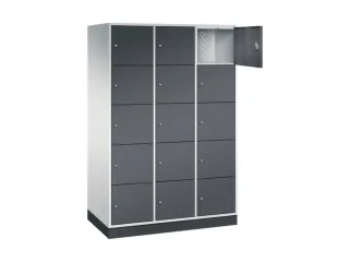 grootvolume-lockersysteem,RAL 7035/RAL 7021,HxBxD 1950x1220x600mm - 1