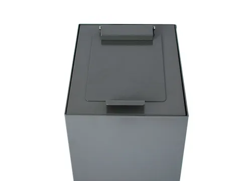 Couvercle à clapet pour unité de tri sélectif modulaire Gris foncé