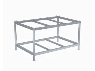 onderstel,v.pallets,HxLxB 657x1216x816mm,v. B 800mm,staal - 1